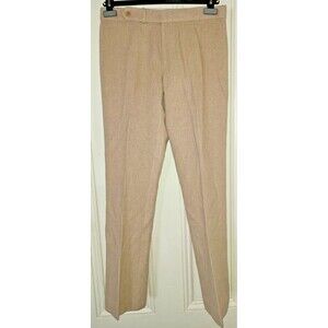 Ralph Lauren Black Label beige wool angora cashmere straight leg pants, ladies 6